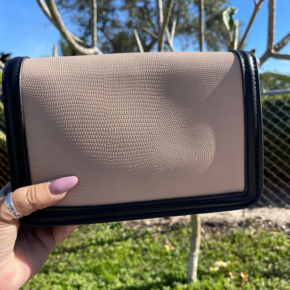 JULES KAE Anthropologie Crossbody Black and Tan Bag (MIA) - Picture 5 of 16